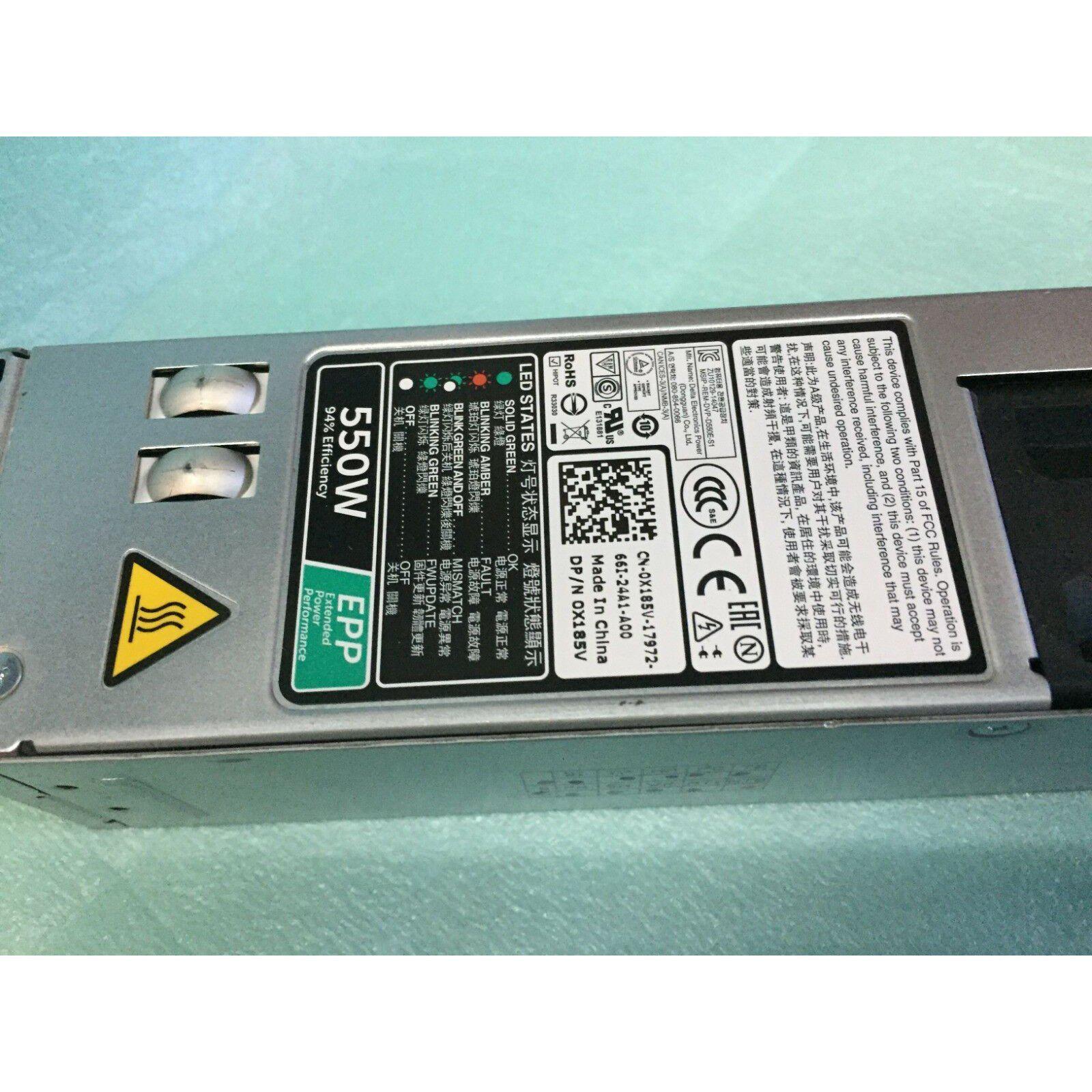 DELL X185V 0x185v ox185v550W Server Power Supply PowerEdge R420 R430 PSU D550E-S1 DPS-550AB-8-FoxTI