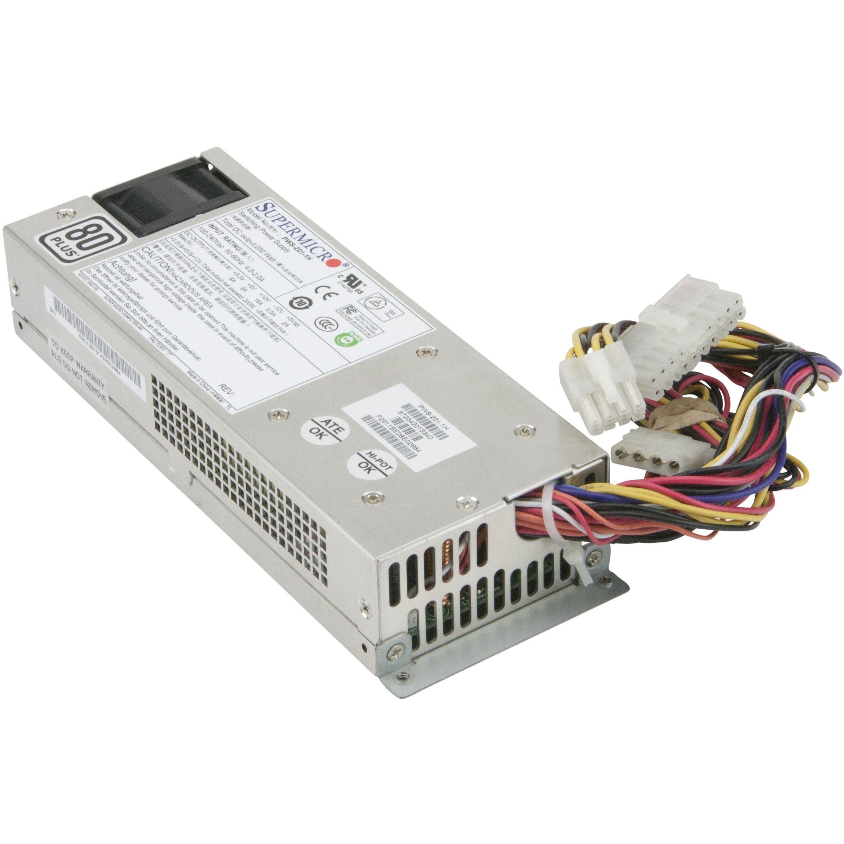 PWS-201-1H Fuente de alimentación (interna) - 80 PLUS - CA 100-240 V - 200 vatios - PFC