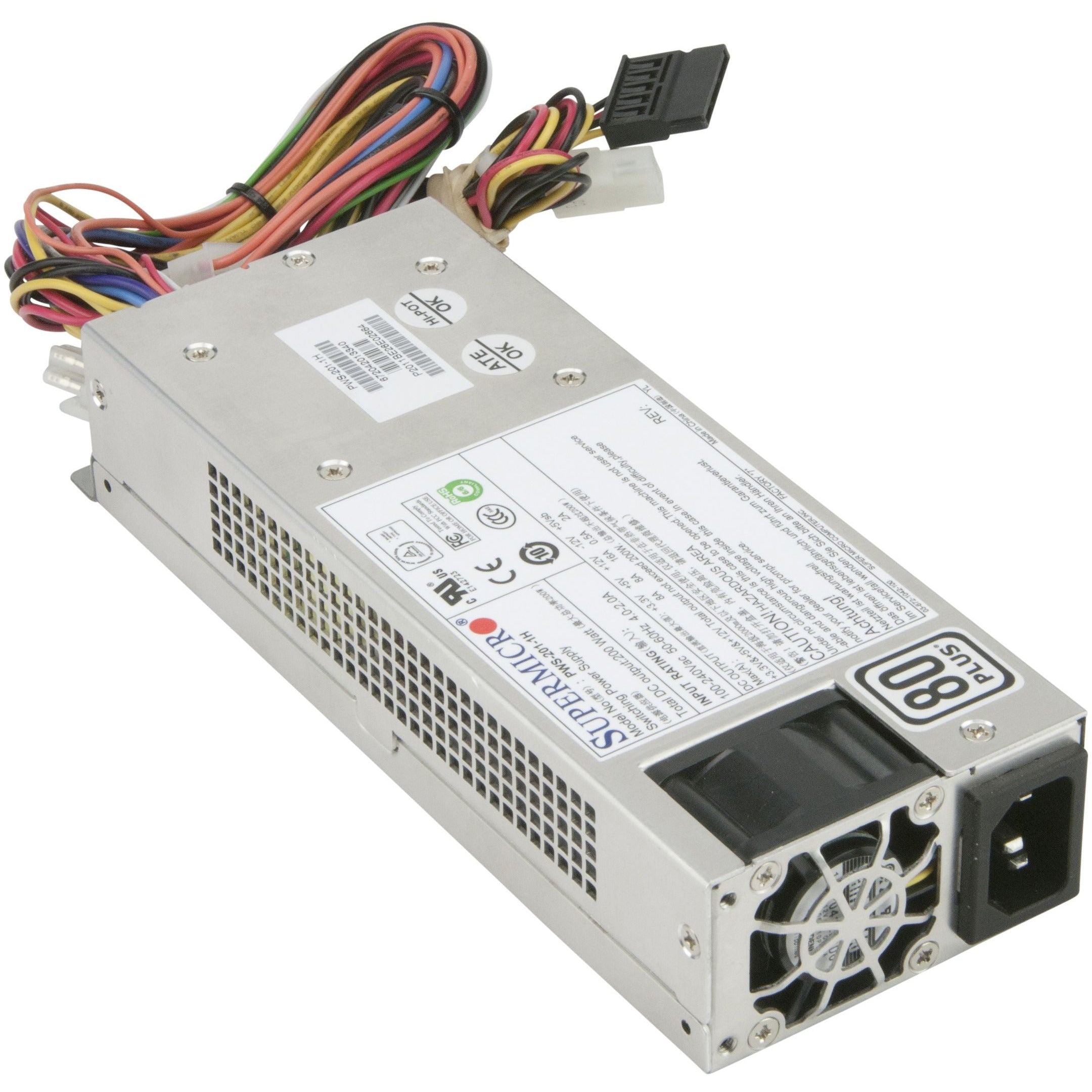PWS-201-1H Fuente de alimentación (interna) - 80 PLUS - CA 100-240 V - 200 vatios - PFC