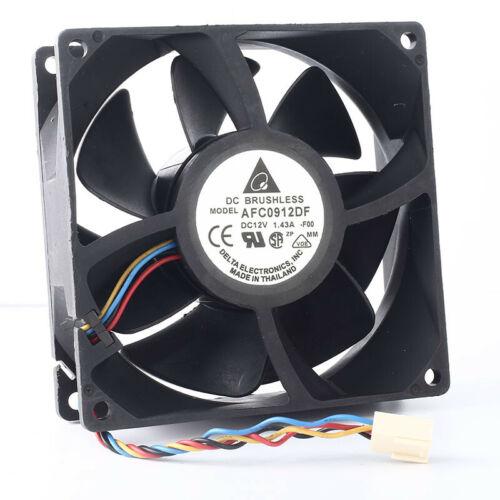 AFC0912DF 12V 1.43A 17.16W 4500 RPM 9032 Ventilador PWM de 4 hilos de 9 cm con doble rodamiento de bolas