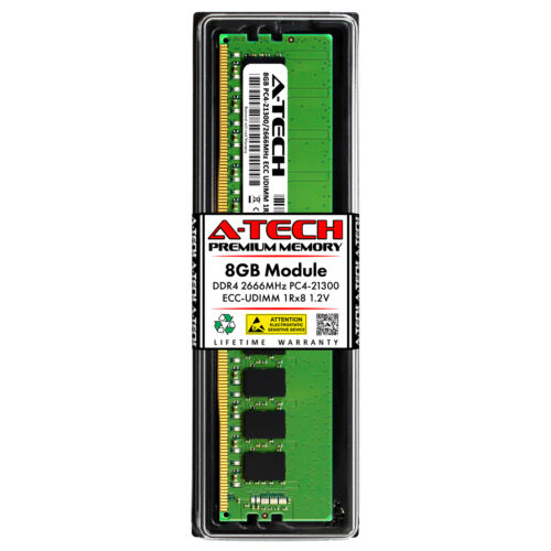 Memoria 8GB PC4-21300 ECC UDIMM Memory RAM for Dell PowerEdge R330 (AA335287 Equivalent) - MFerraz Tecnologia