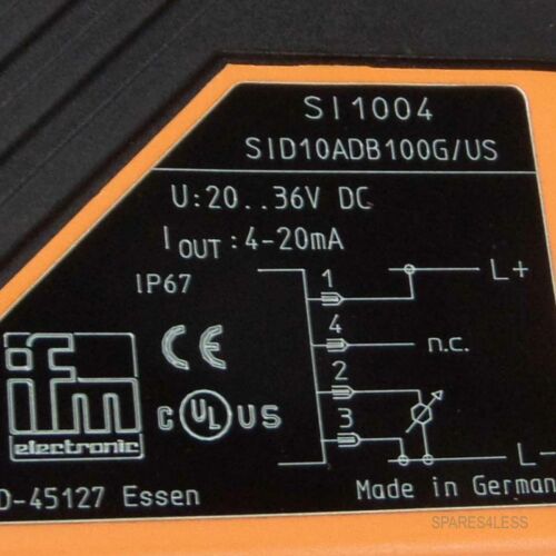 Sendor de fluxo IFM Efector 300 Flow Sensor SI1004 SID10ADB100G/US OVP show original title - MFerraz Tecnologia