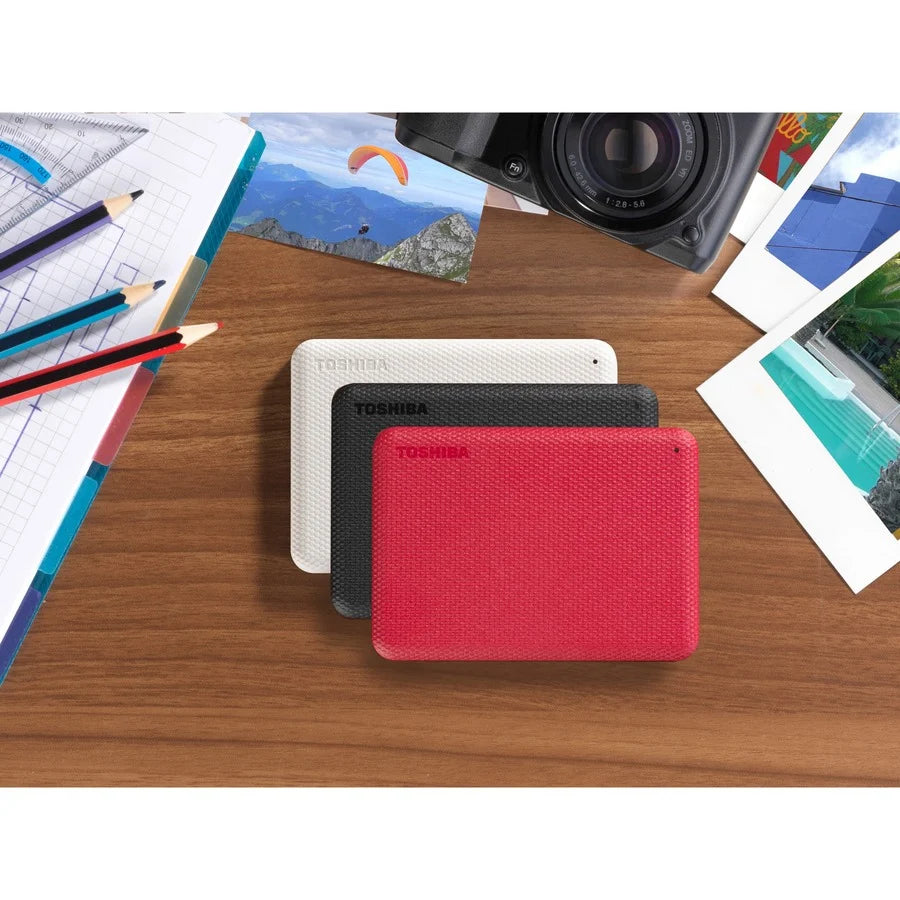 Toshiba Canvio Advance HDTCA10XK3AA 1 TB Portable Hard Drive - External - Black