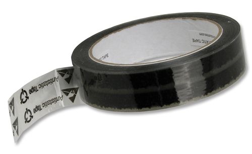 Desco 81229 Wescorp Clear Antistatic Tape w/ ESD Symbols 1"x72 Yds