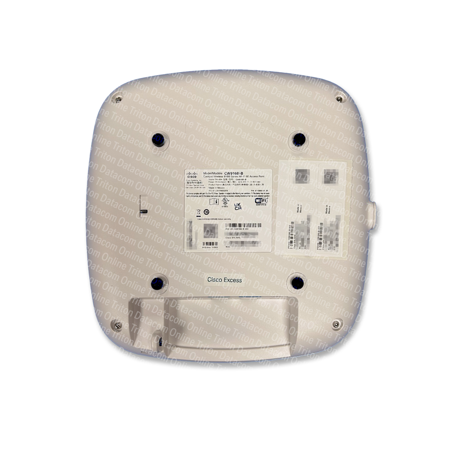 CW9166I-E - Cisco Catalyst 9166 Wireless Access Point with Tri-Band WiFi6E, 4X4:4 MU-MIMO Internal Antennas, for European Regulatory Domain