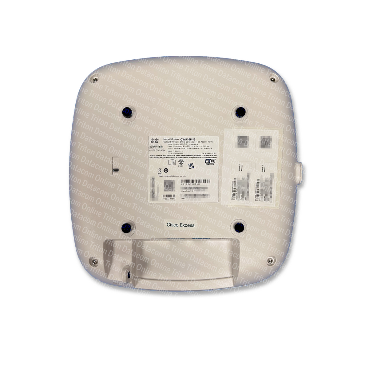 CW9166I-A - Cisco Catalyst 9166 Wireless Access Point with Tri-Band WiFi6E, 4X4:4 MU-MIMO Internal Antennas, for North America (Non-USA) Regulatory Domain
