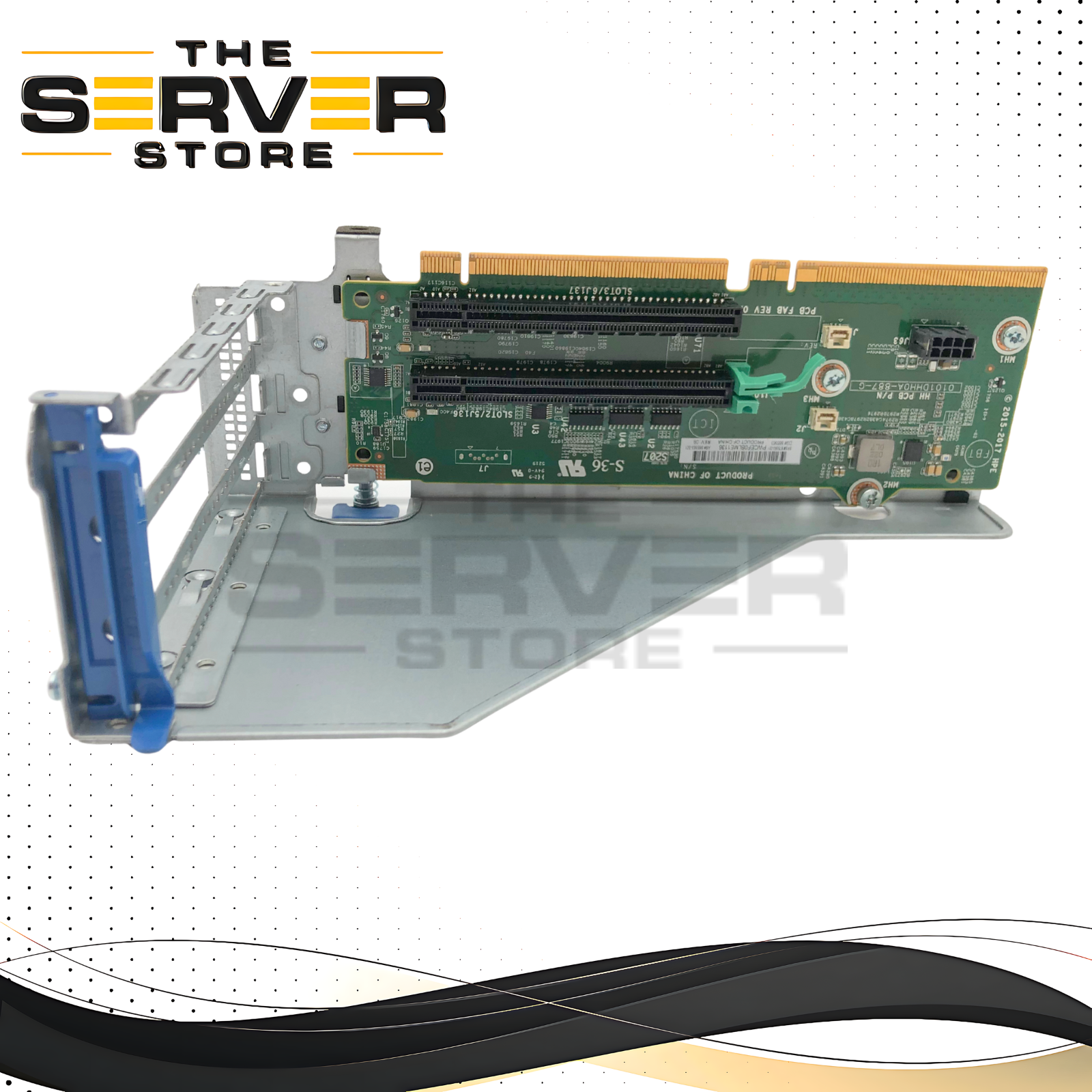 HPE ProLiant DL380 Gen10 Server PCI-E x16 / x8 Expansion Card Riser with Metal Cage. P/N: 875060-001.