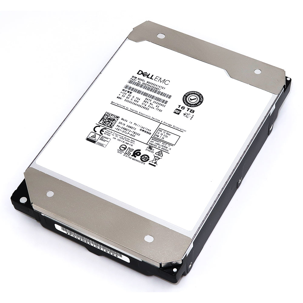 Toshiba / Dell MG08 MG08SCA16TEY HDEPN40DAB51 16TB 7.2K RPM SAS 12Gb/s 512e 3.5in Refurbished HDD
