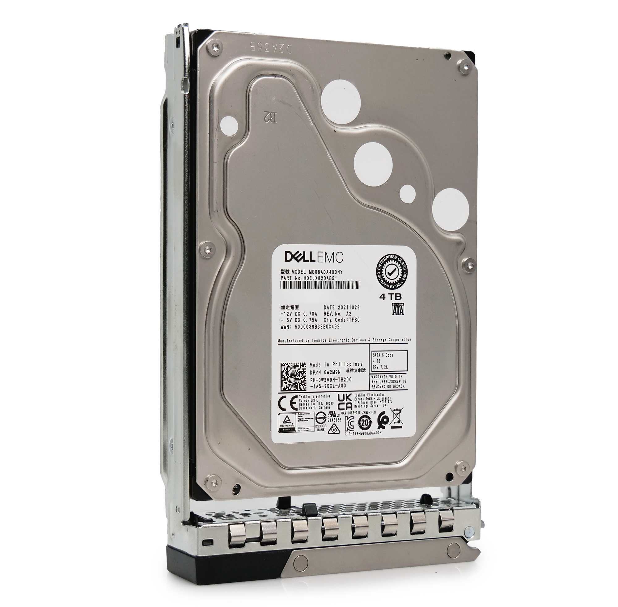 Dell G14 161-BBRL 4TB 7.2K RPM SATA 6Gb/s 512n 3.5in Hard Drive