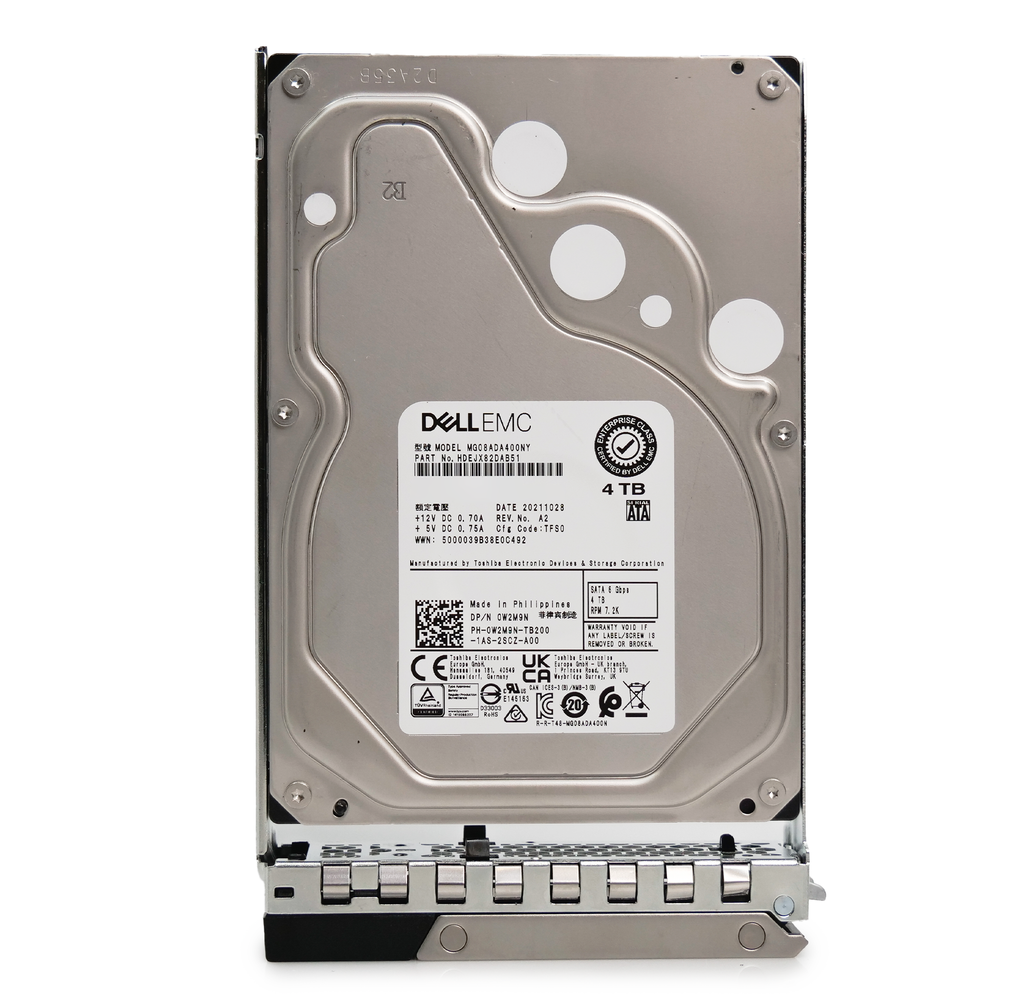 Dell G14 400-BEHY 4TB 7.2K RPM SATA 6Gb/s 512n 3.5in Hard Drive