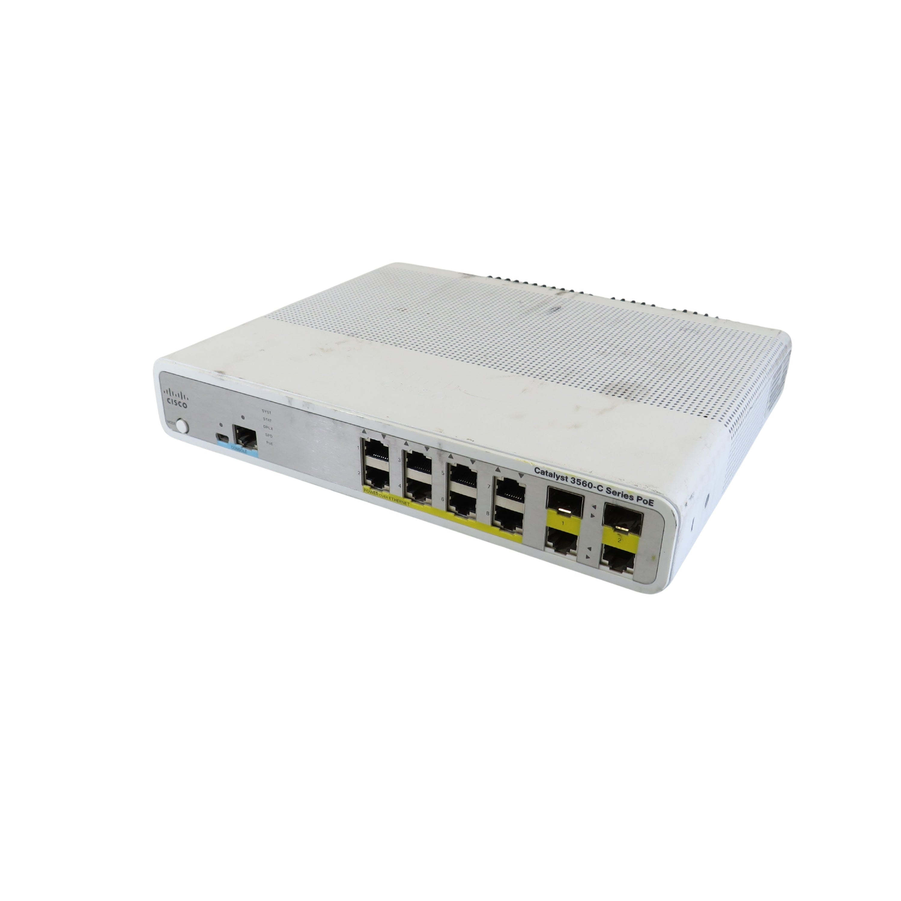 Cisco WS-C3560C-8PC-S Catalyst 3560C 8 Port FE PoE 2 Port Dual Uplink Switch (Refurbished)