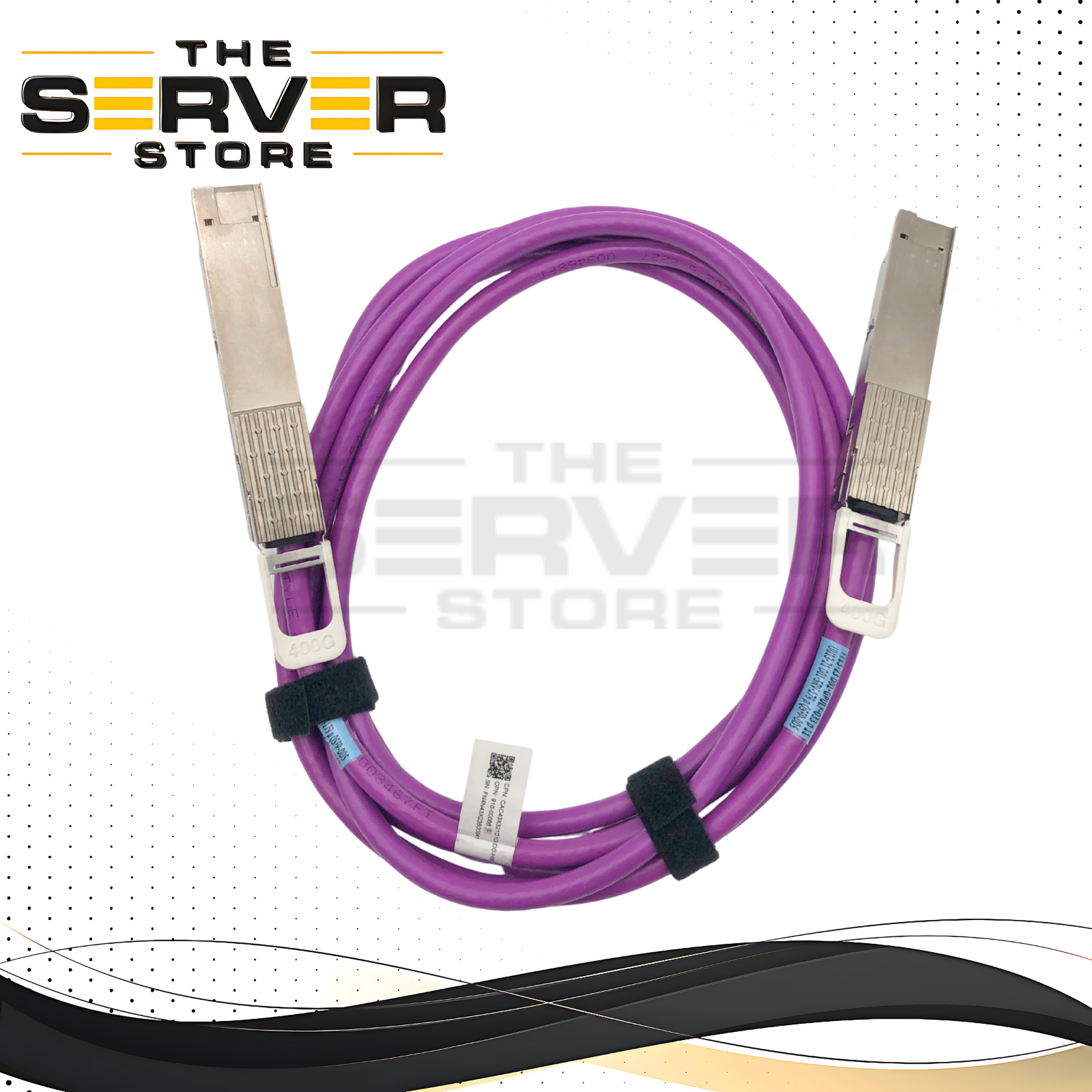 Credo HiWire 400 Gigabit (8x56G) QSFP-DD PAM4 to 400 Gigabit (8x56G) QSFP-DD PAM4 Active Electrical Cable (AEC), 3.0 Meter. P/N: CAC43X321D1D-D0-HW.