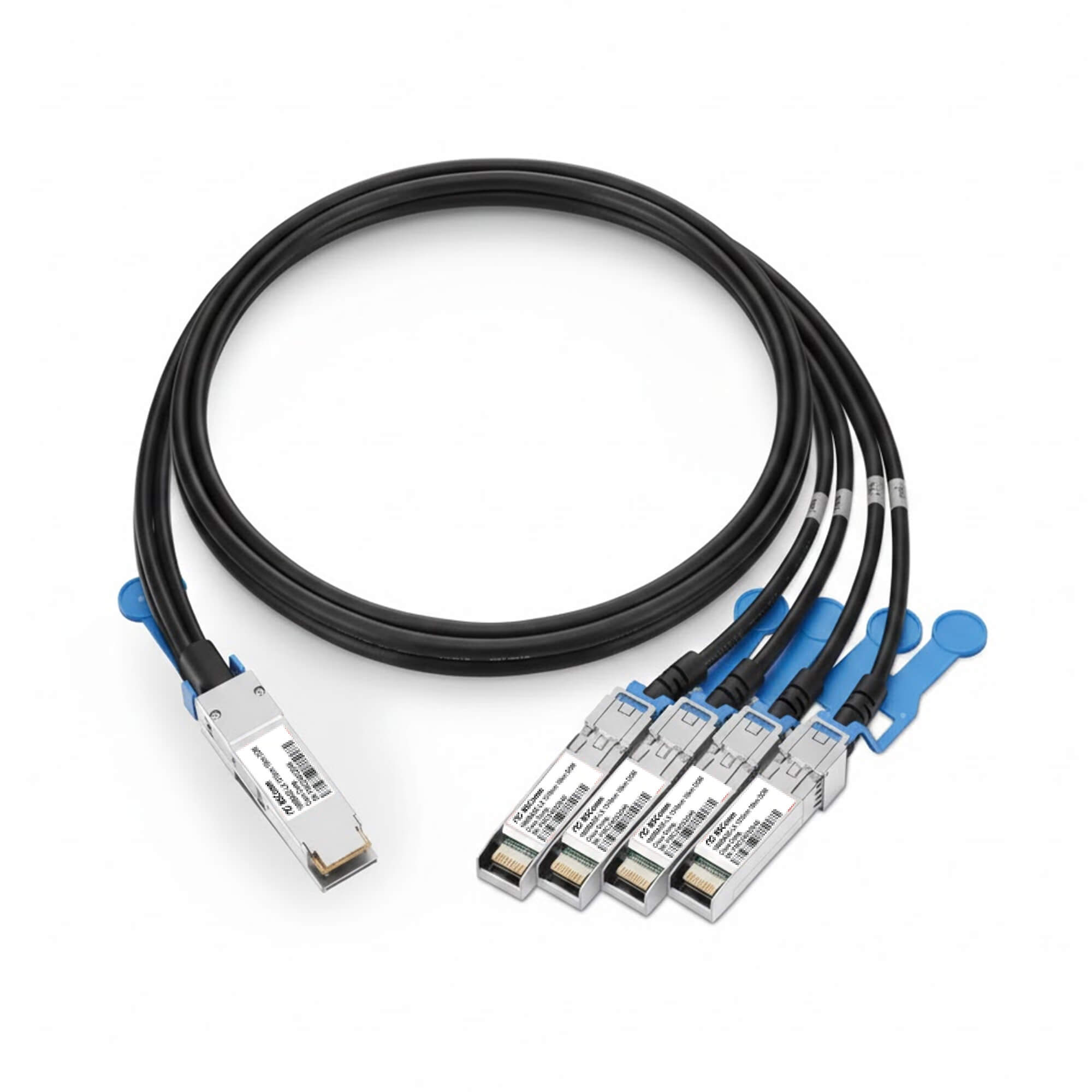 NSComm 100G QSFP28 to 4 x 25G SFP28 Ethernet Active Direct Attach Copper Breakout Cable up to 9m(29ft)