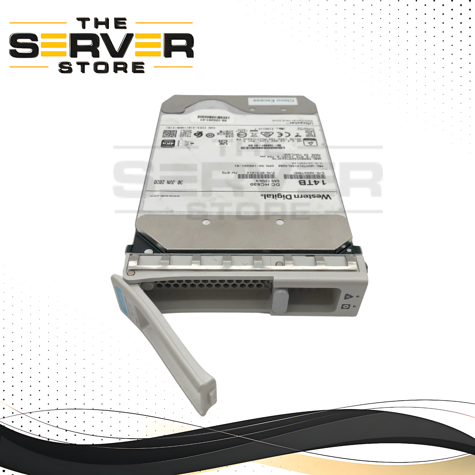 Cisco 14TB SAS 12G 4Kn 7.2K LFF 3.5" HDD WD HC530 WUH721414AL4200 58-100281-01