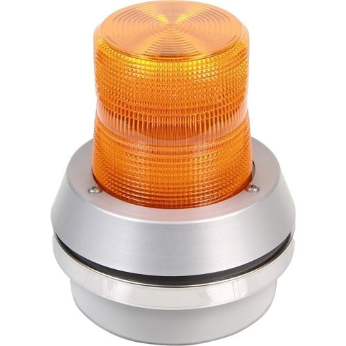 Edwards Signaling 51XBRFA24D Xtra-BRITE LED Beacon with Horn 24 VDC Amber Lens