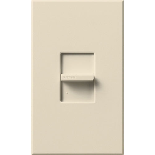 NTELV-600-LA | Lutron Nova T Electronic Low Voltage Slide To Off Dimmer Single Pole 600W Light Almond