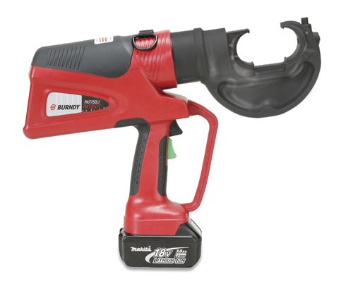 BURNDY SP-PAT750CLI 12-Ton Covered Head Crimper, 3.0Ah 18V Li-Ion