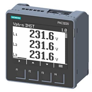 Siemens 7KM3220-1BA01-1EA0 SENTRON PAC3220 Panel Power Meter with Ethernet