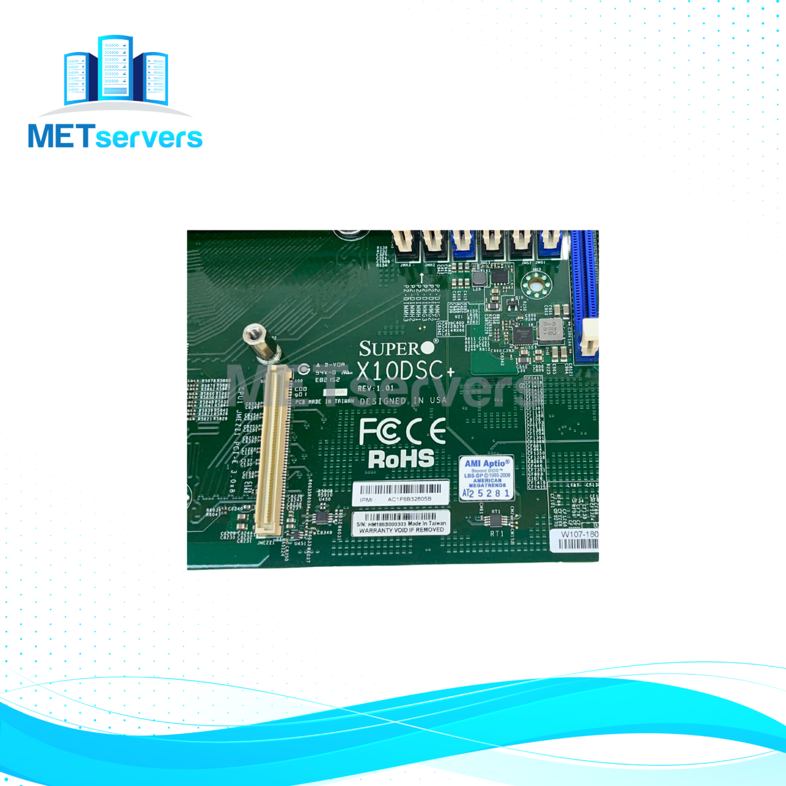 Super Micro Motherboard Dual socket R3 (LGA 2011) (For SuperServer Only) (X10DSC)