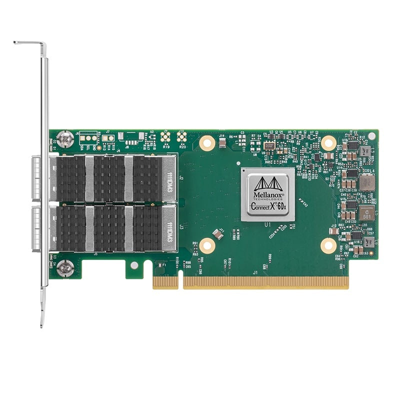 NVIDIA Mellanox FS-MCX623106AN-CDAT ConnectX®-6 Dx EN Network Interface Card, 100GbE Dual-Port QSFP56, PCIe4.0 x 16, Tall&Short Bracket