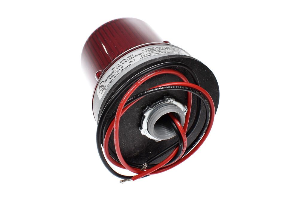 Edwards Signaling 125LEDFR24D 24 VDC Red LED Flashing Beacon with NEMA 4X Enclosure