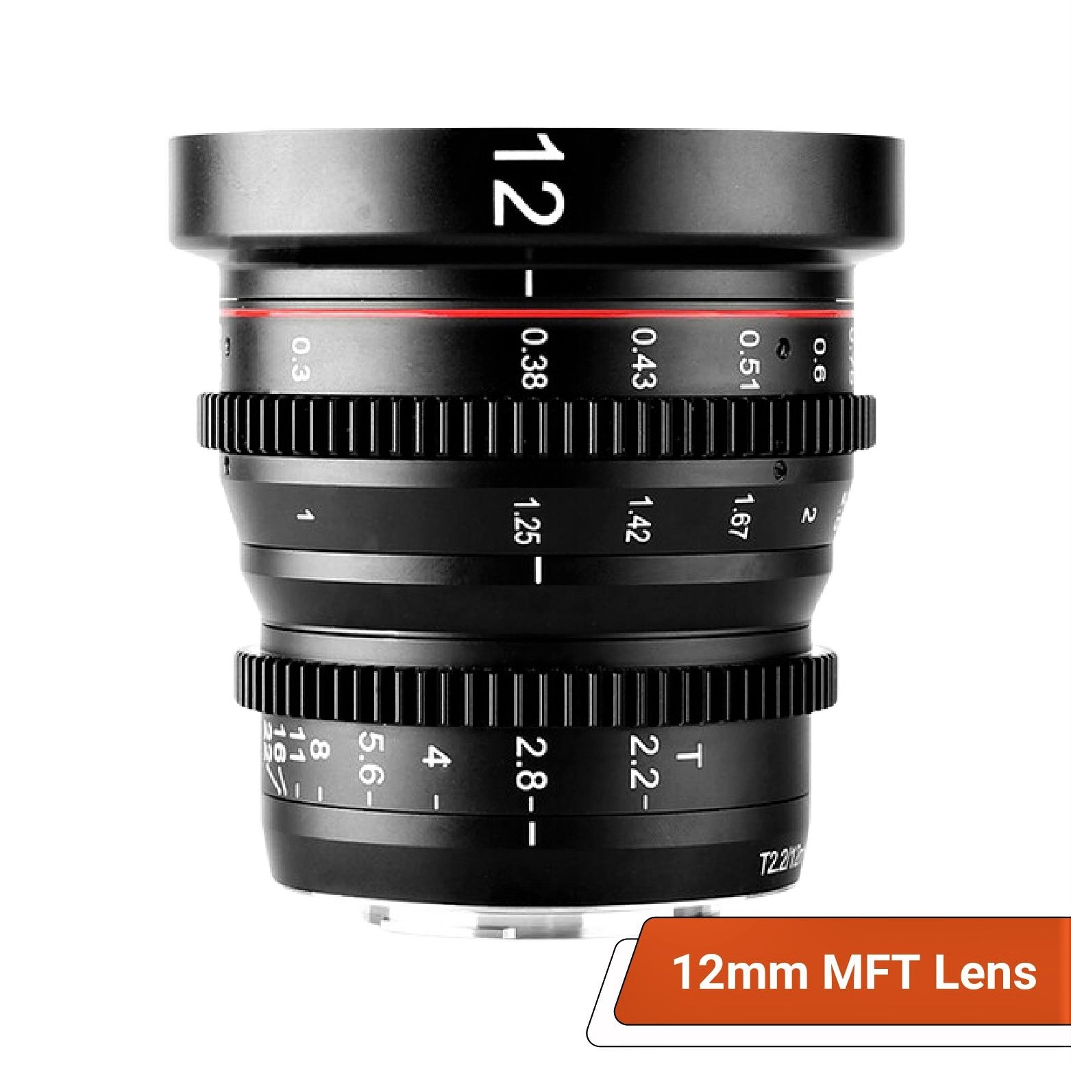 Nuzira Cinema Prime 7-Lens Kit (12mm, 16mm, 25mm, 35mm, 50mm, 85mm, and 135mm Lenses)