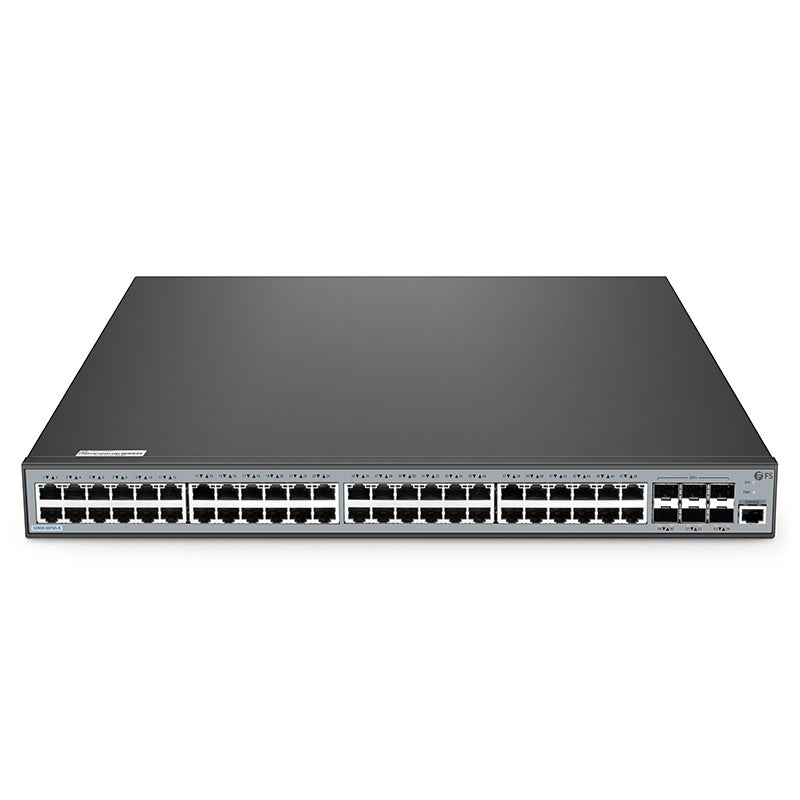 FS-S3900-48T6S-R, 48-Port Gigabit Ethernet L2+ Switch, 48 x Gigabit RJ45, with 6 x 10Gb SFP+ Uplinks, Stackable Switch