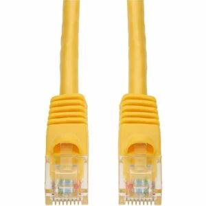 AddOn 6ft Yellow CAT 6 PVC Ethernet Cable Snagless Bubble Boot RJ-45 M/M