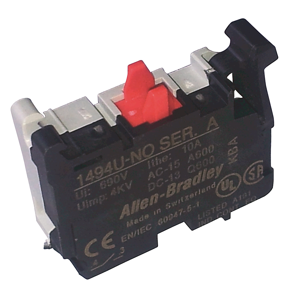 1494U-NO | Allen-Bradley 10A N.O. Auxiliary Contact