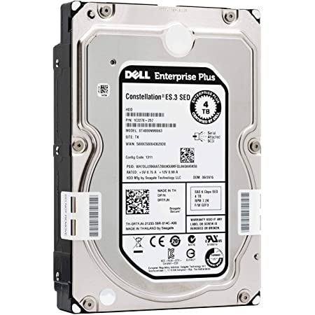 Dell Enterprise  4TB 7.2K 6Gbps SATA 3.5'' LFF Hard Drive HDD (95M6K)