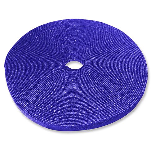 TrueConect TCHL34ROLL-BU 3/4'' Hook and Loop Tape - 50', Blue
