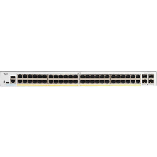 Cisco C1300-48P-4X 48-Port Gigabit PoE+ Layer 3 Managed Switch with 10G SFP+ Uplinks