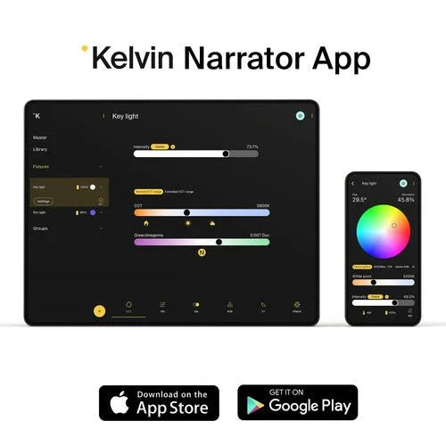 Kelvin Epos 300 RGB LED Monolight (V-Mount, Travel Kit)