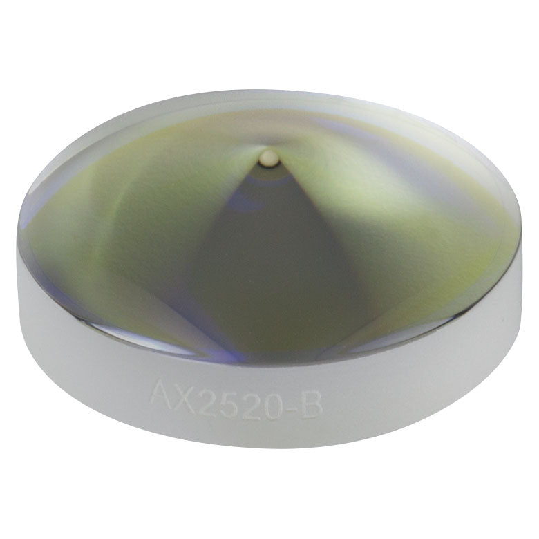 T-AX2520-B - 20.0°, 650 - 1050 nm AR Coated UVFS, Ø1" (Ø25.4 mm) Axicon