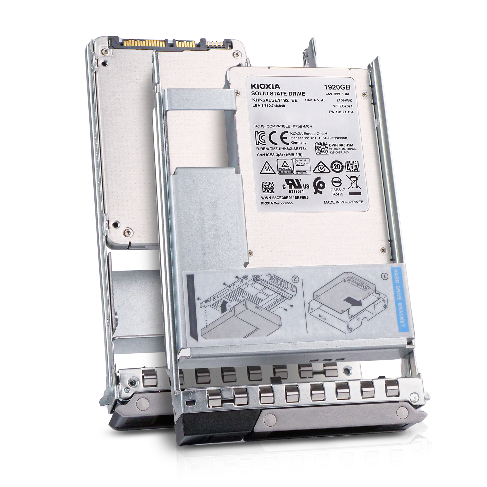 Dell G14 6CK97 1.92TB 0.6 DWPD SATA 6Gb/s 3D TLC Hybrid 3.5in Refurbished SSD