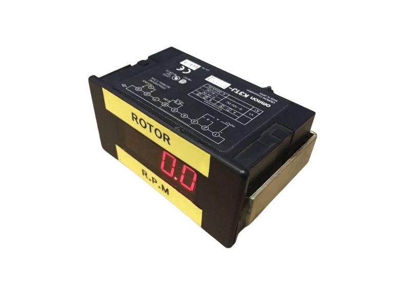 Omron K3TJ-V111R Digital Tachometer Panel Meter RPM Speed Indicator