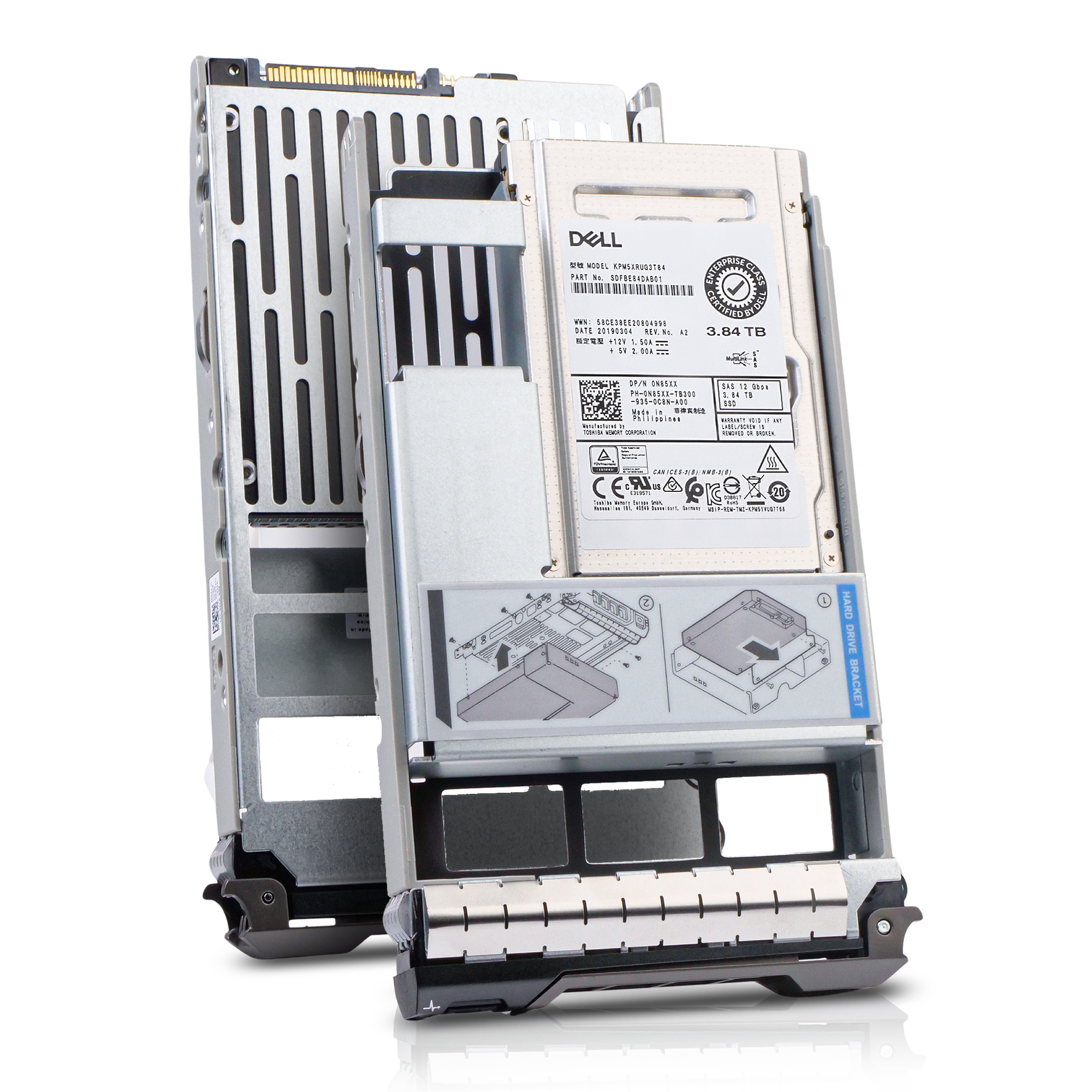 Dell G13 G23TN 3.84TB 1 DWPD SAS 12Gb/s Read Intensive 3D TLC Hybrid 3.5in Refurbished SSD