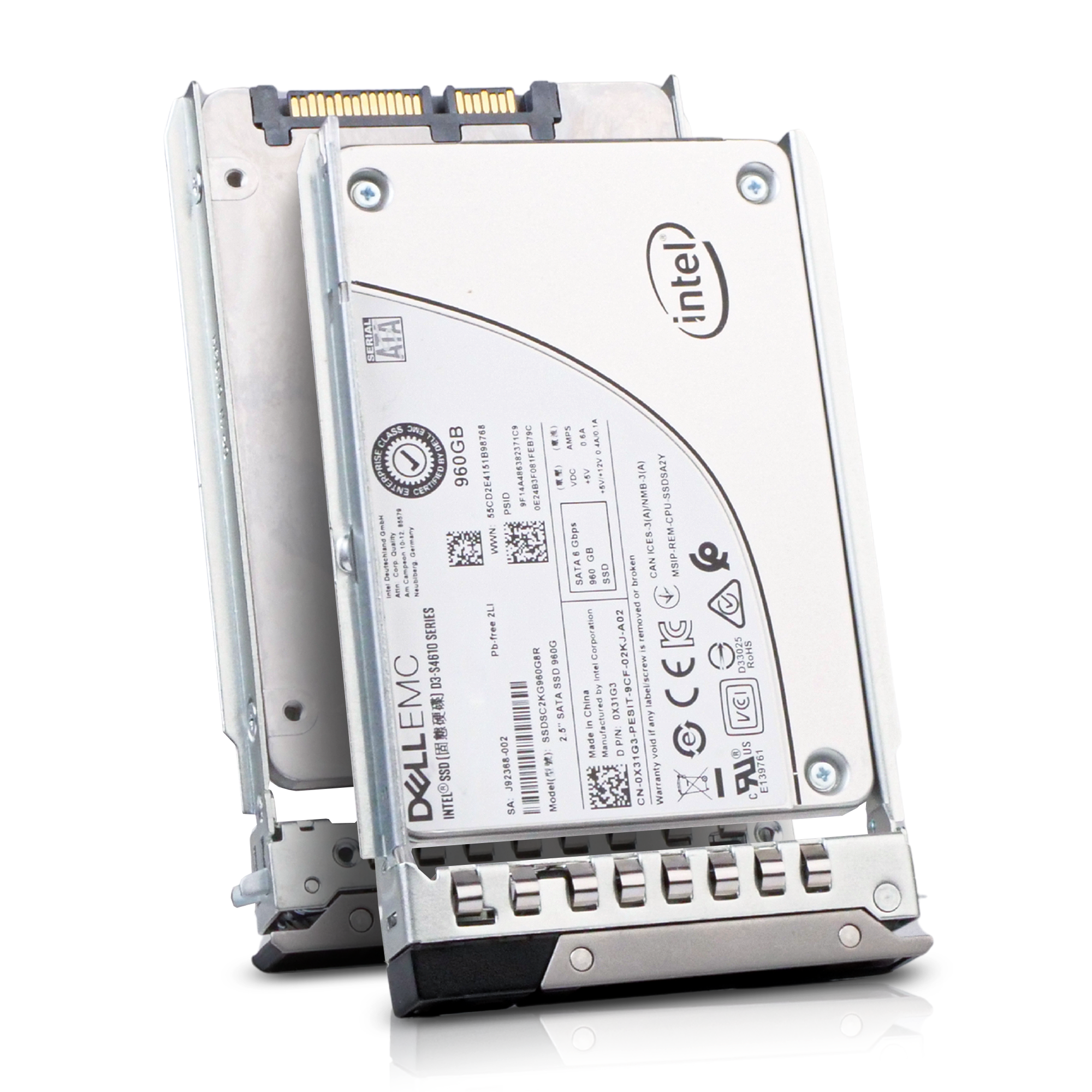 Dell G14 0HWVT1 960GB 3 DWPD SATA 6Gb/s 3D TLC 2.5in Refurbished Mixed Use SSD