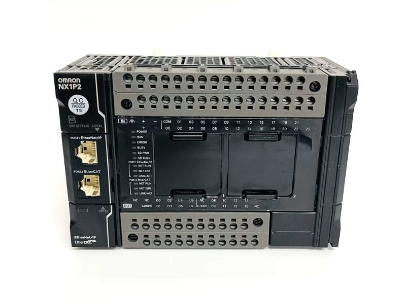 Omron NX1P2-1140DT NX Series PLC CPU with 24 Inputs 16 NPN Outputs EtherCAT