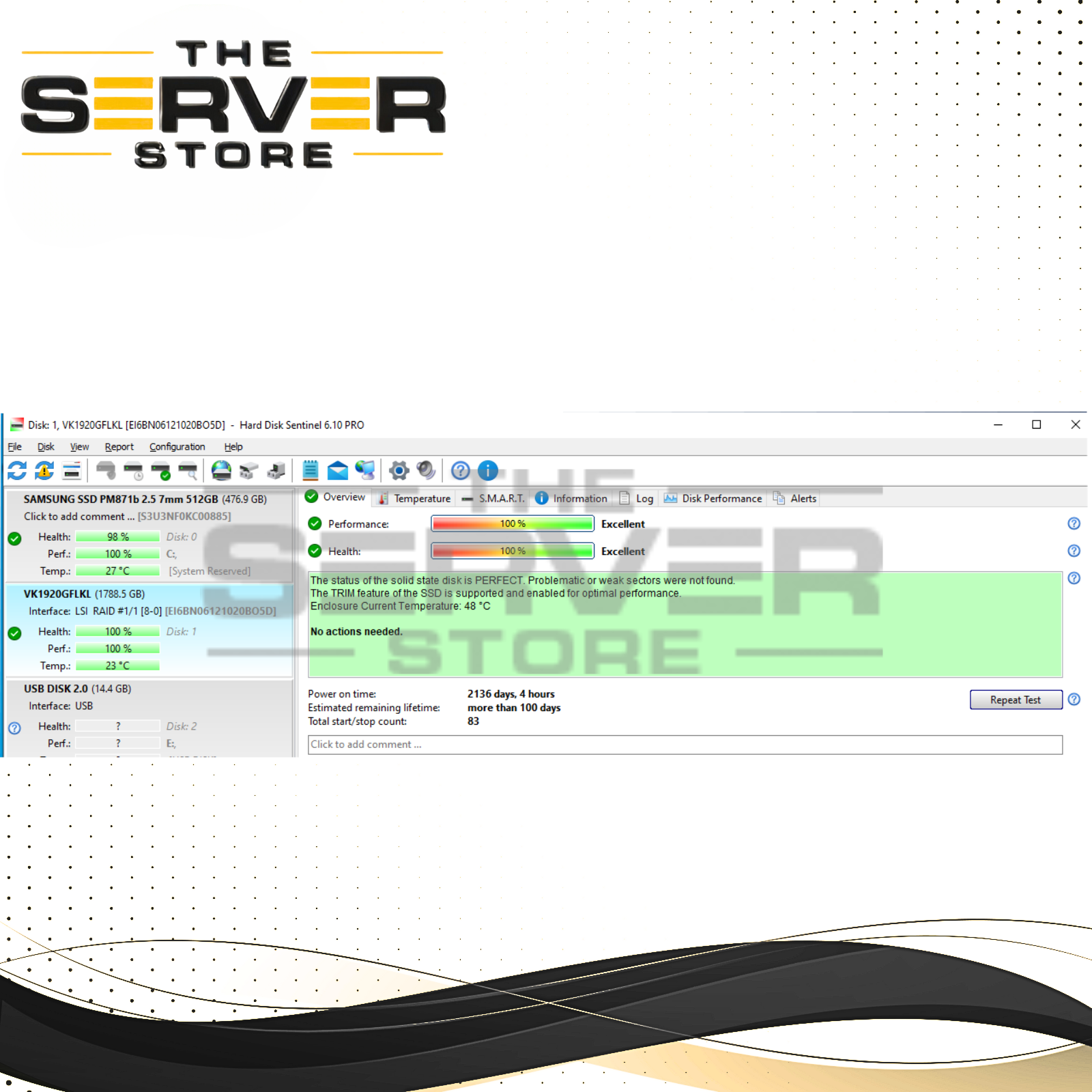 HPE 1.92TB SATA 6G RI SFF SC 2.5" SSD SK Hynix SE3010 872056-001 871770-B21