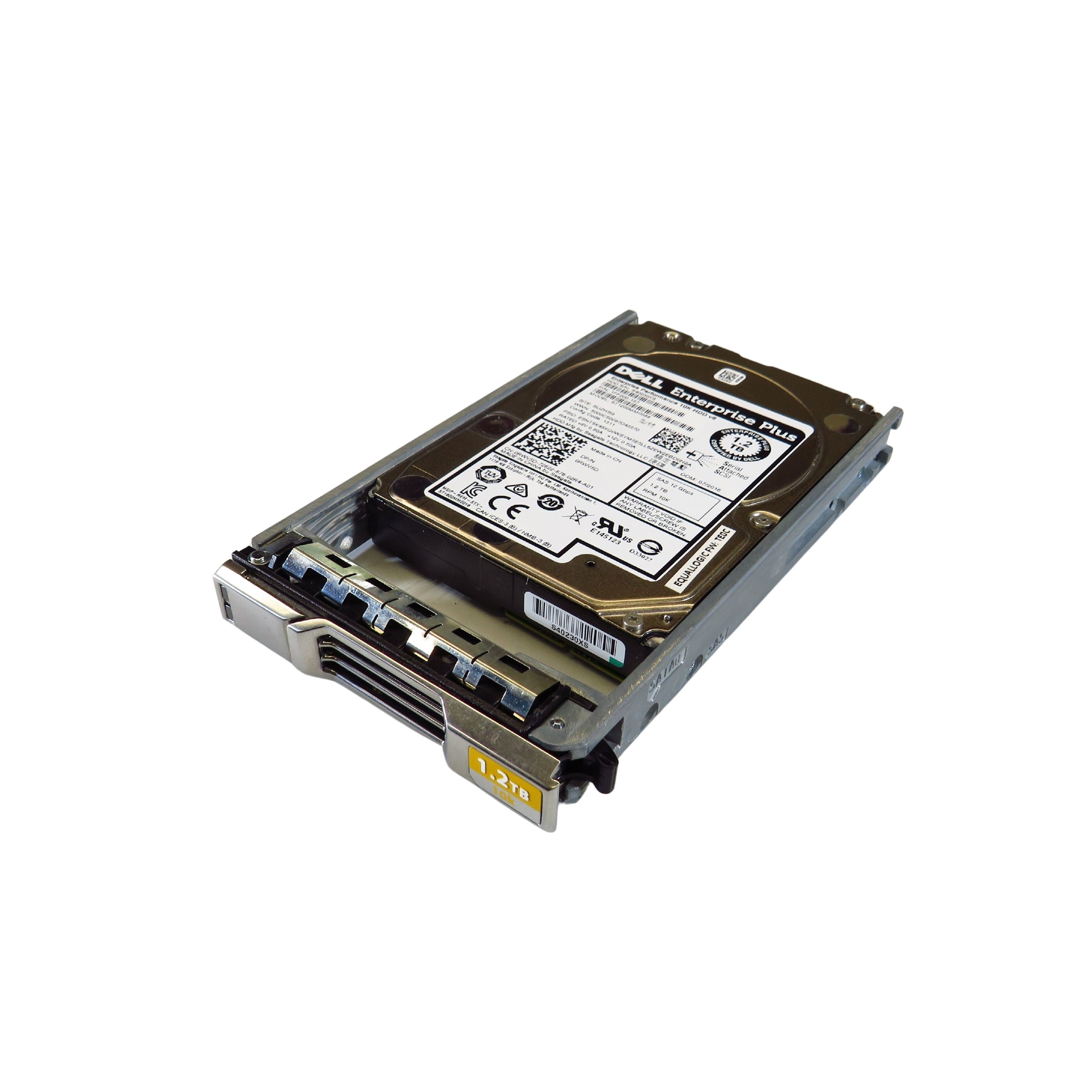 Dell EqualLogic RWV5D 1.2TB 10K RPM 2.5" SAS 12Gbps HDD Hard Drive (Refurbished)