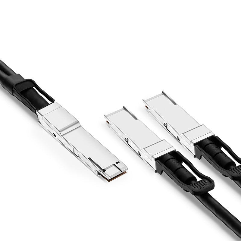 NSComm 200G PAM4 QSFP56 to 2x100G QSFP56 Direct Attach PVC Copper Cable, up to 3m