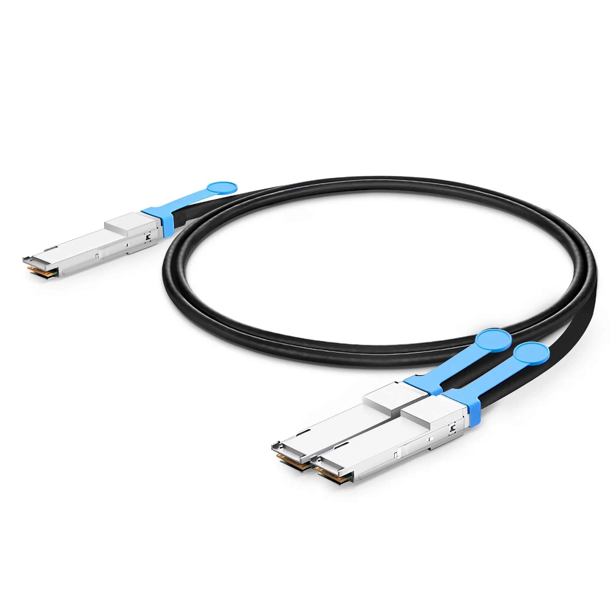 NSComm NVIDIA/Mellanox Compatible 200G QSFP56 to 2 x 100G QSFP56 InfiniBand HDR Active Direct Attach Copper Breakout Cable up to 7m(23ft)