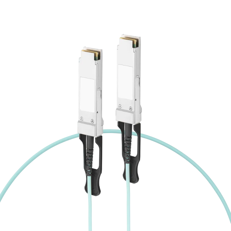 NSComm 200G QSFP56 to QSFP56 Active Optical Cable, OM3 Multimode, up to 30m