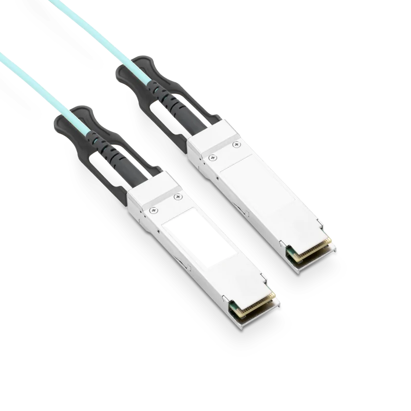 NSComm 200G QSFP56 to QSFP56 Active Optical Cable, OM3 Multimode, up to 30m