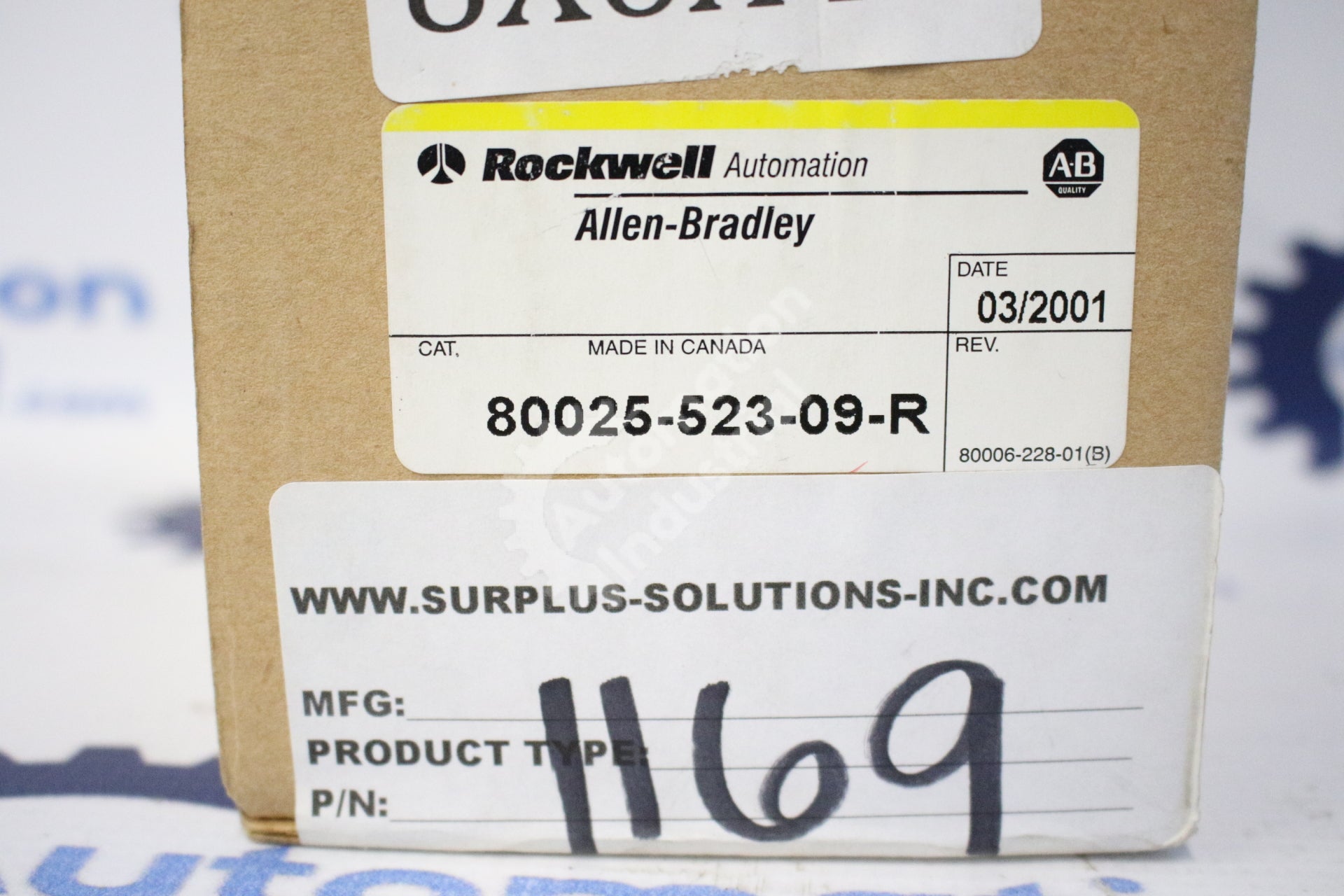 Allen-Bradley 80025-523-09-R NCL Snubber Capacitor