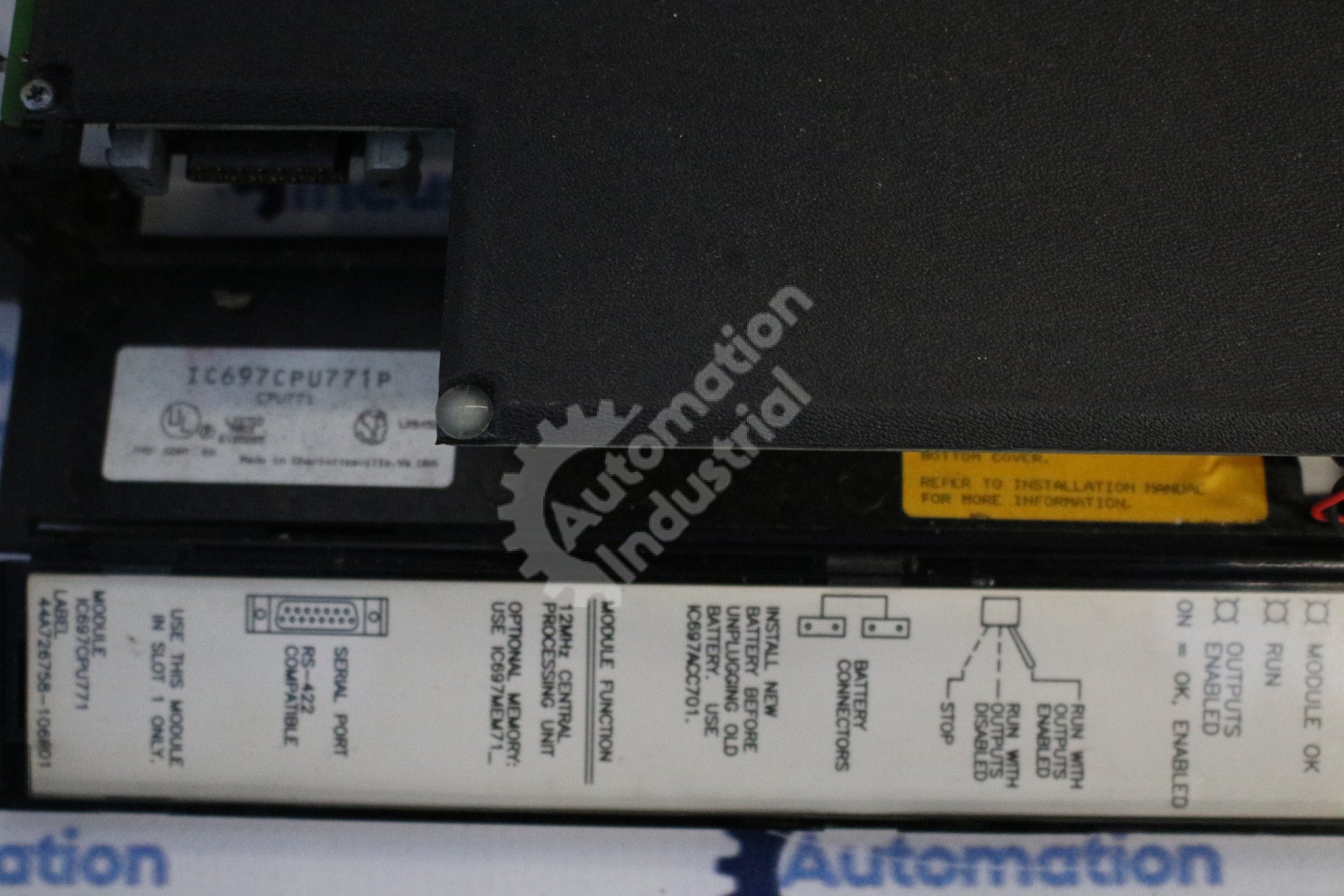 GE Fanuc IC697CPU771 IC697CPU771P CPU Module