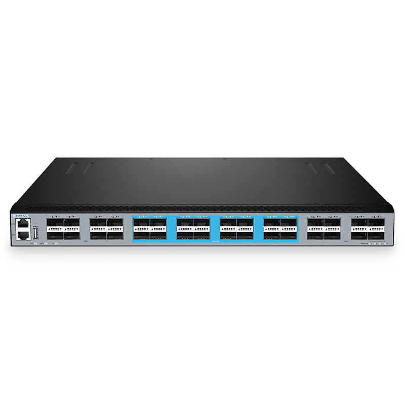 FS-T8550-32C, 32x 100G QSFP28 Ports, Network Packet Broker (NPB), Network Visibility and Monitoring