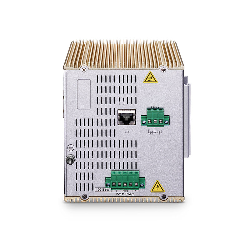 FS-IES3100-16TM, 16-Port Gigabit Ethernet L2 Managed Industrial Switch, 16 x 10/100/1000BASE-T, with 4 x 1/2.5Gb SFP, -40 to 85°C Operating Temperatur