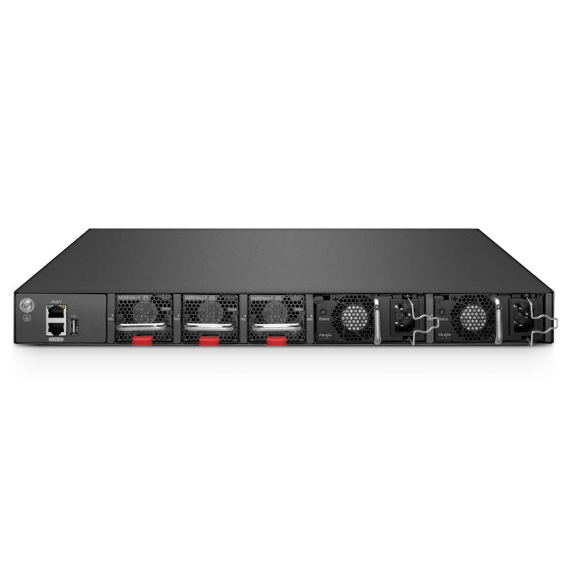 FS-S5860-48XMG, 48-Port Ethernet L3 Switch, 48 x 10GBASE-T/Multi-Gigabit Ports, 4 x 25Gb SFP28, with 2 x 40Gb QSFP+ Uplinks, Support Stacking, Broadcom Chip